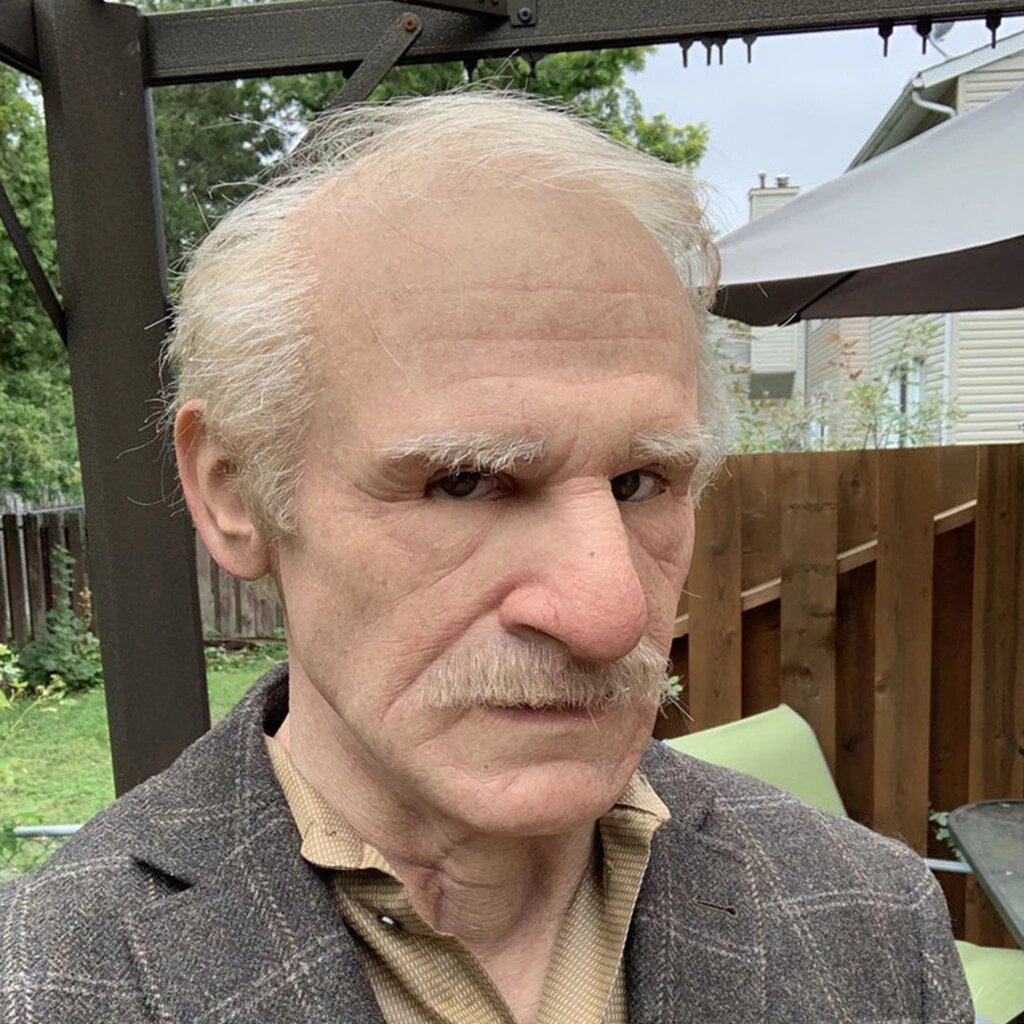 Realistic Old Man Latex Mask with Movable Mouth and Detailed Wrinkles for Adults All Vera Mart