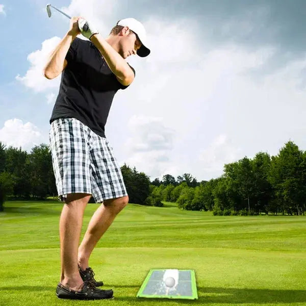 Golf Swing Trainer Mat with Divot Feedback and Impact Marking, Indoor/Outdoor All Vera Mart
