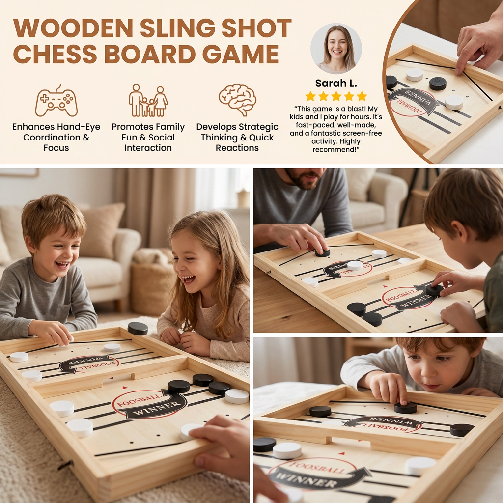 Wooden Catapult Launch Game for Two Players with Press-Down Mechanism All Vera Mart