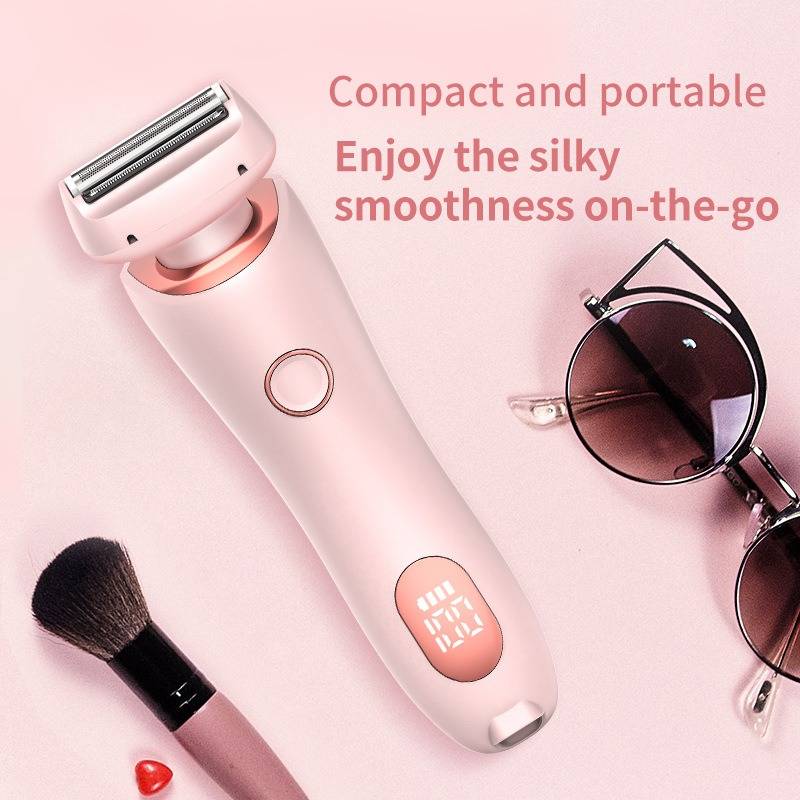 Cordless Electric Shaver with Dual Blade Heads and Waterproof Design, 120-Minute Runtime All Vera Mart