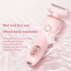 Cordless Electric Shaver with Dual Blade Heads and Waterproof Design, 120-Minute Runtime All Vera Mart
