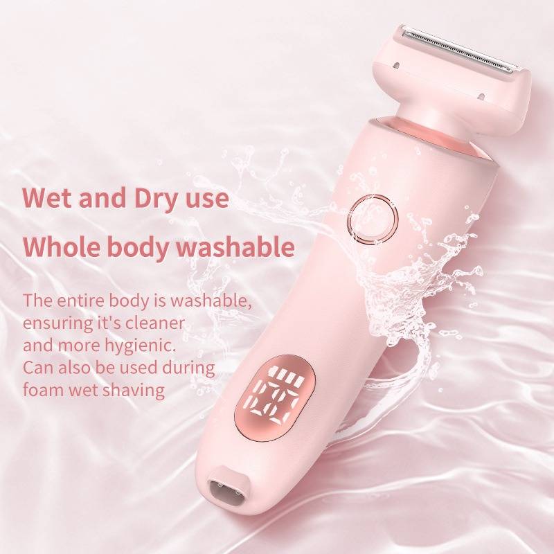 Cordless Electric Shaver with Dual Blade Heads and Waterproof Design, 120-Minute Runtime All Vera Mart