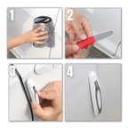 Adhesive Car Door Protection Strips with Impact Absorption, 4-Pack All Vera Mart