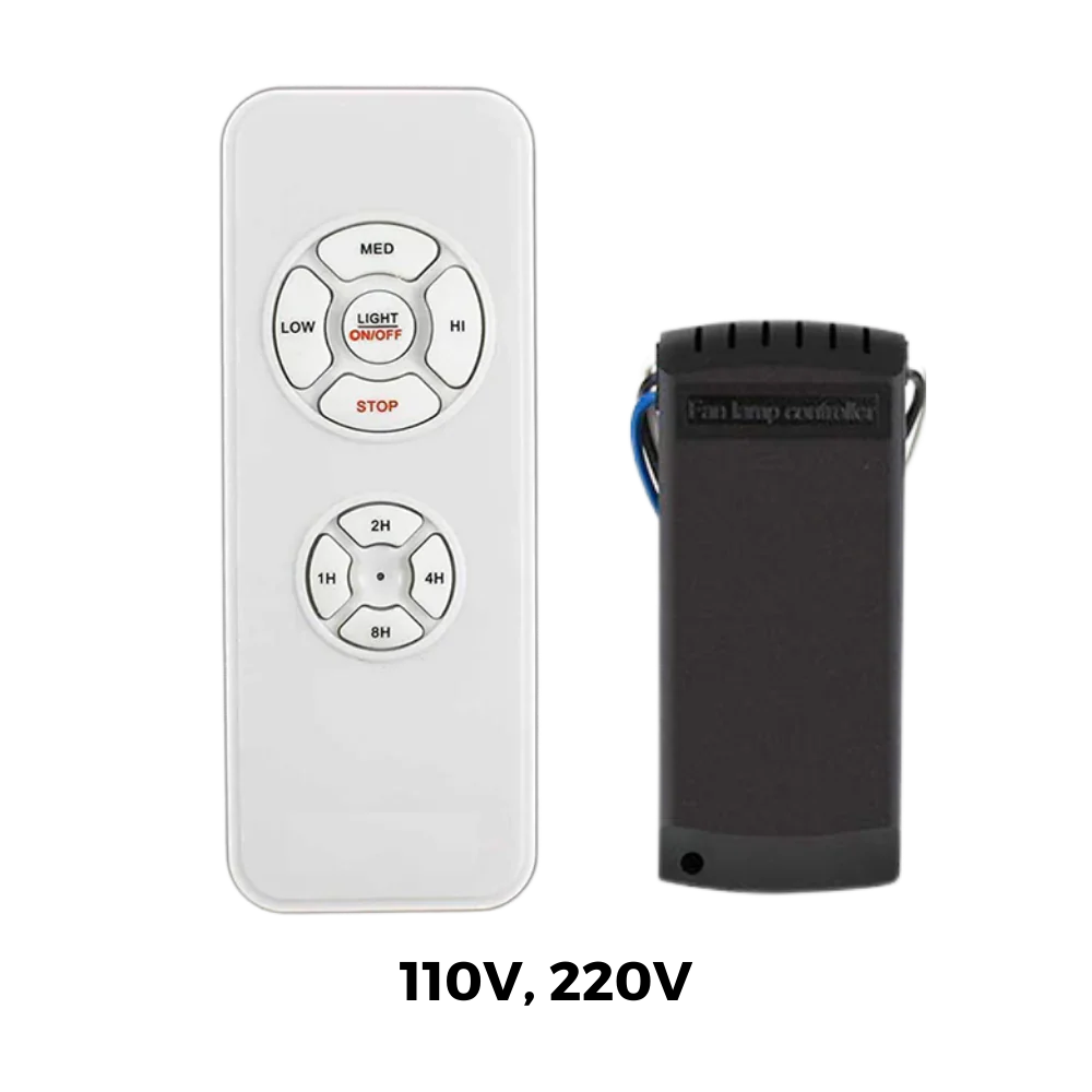 Ceiling Fan and Light Remote Control with 65 Foot Range and Dual Speed Settings All Vera Mart