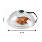 Microwave Splatter Guard with Steam Vent and Clear Dome for 10.3in Plates All Vera Mart