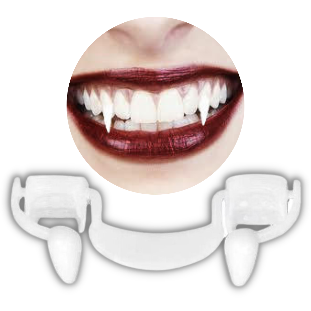 Vampire Fangs with Retractable Mechanism and Storage Case All Vera Mart