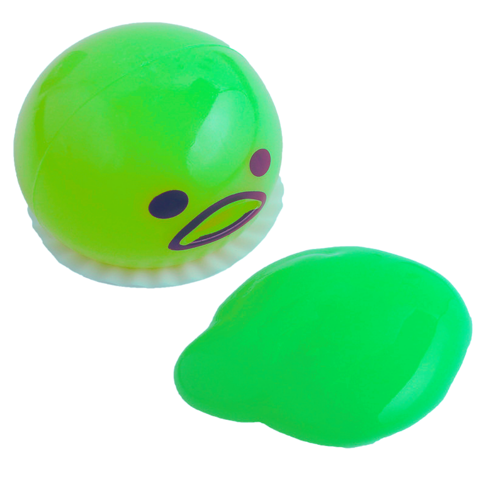 Vomiting Egg Toy with Slime Launcher and Suction Mechanism, Pocket Sized All Vera Mart