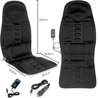 Vibrating Massage Seat Pad with Memory Foam and Dual Power Adapters, 8 Modes All Vera Mart