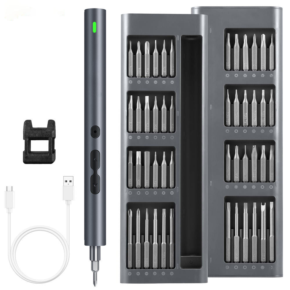 Precision Electric Screwdriver with 120 Bits and Built-in LED Lights All Vera Mart