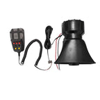 12V 80W 135dB 7-Tone Car Warning Siren Horn Mic PA Speaker System Auto Security Alarm Warning Amplifier Hooter Compact Design for Car Use allveramart