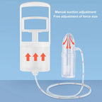 Manual Nasal Suction Tool with Soft Silicone Tip and Anti Reflux Valve for Infants All Vera Mart