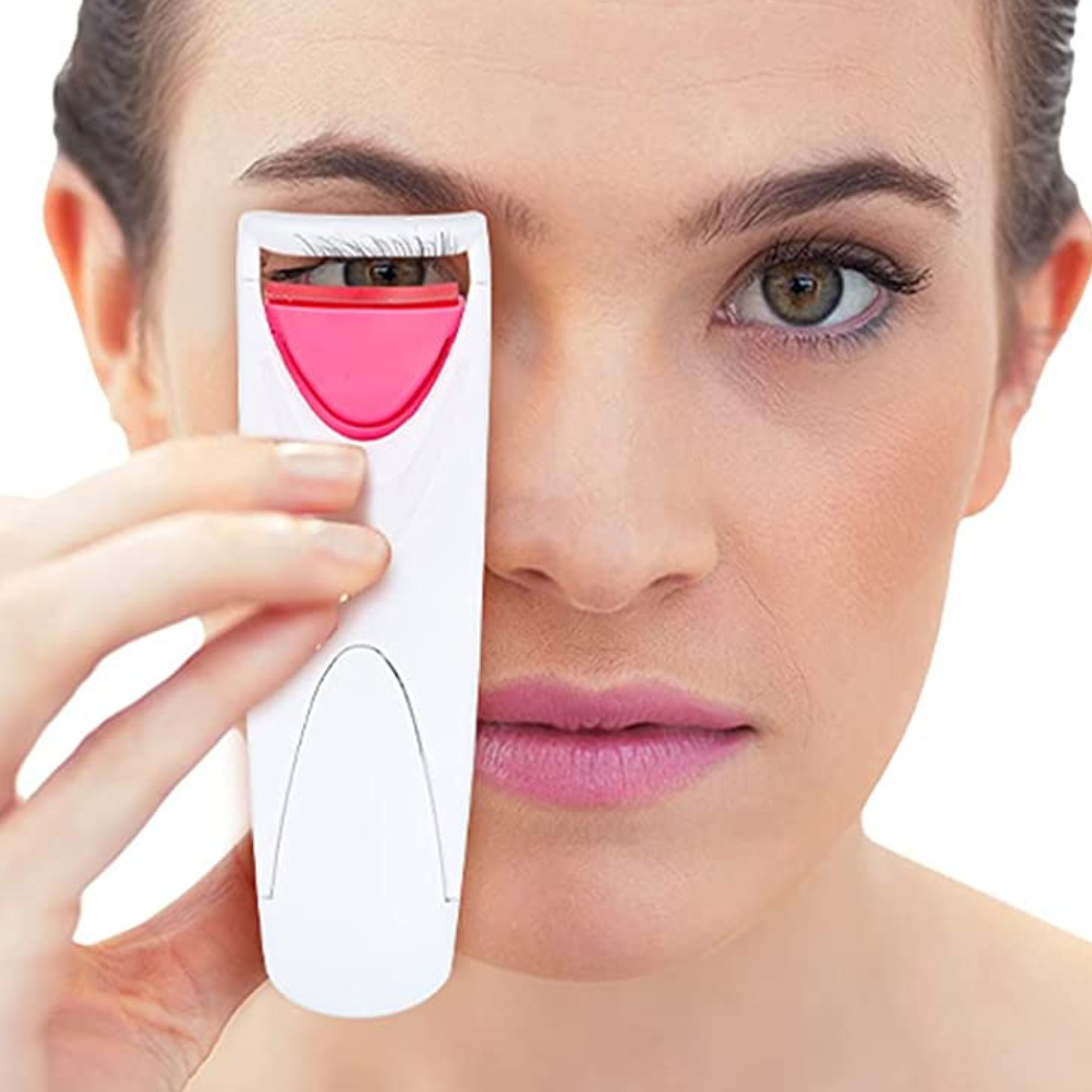 Heated Eyelash Curler with Silicone Pad and Battery Power, Fast Heat-Up All Vera Mart
