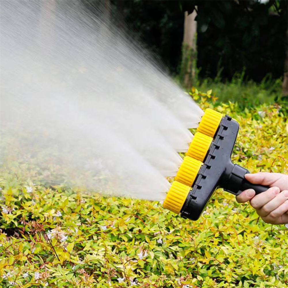 Garden Spray Nozzle with Multiple Patterns and Trigger Lock, Quick Connect Fitting All Vera Mart