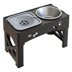 Raised Dog Slow Feeder Bowl with Maze Design and 5 Height Adjustments All Vera Mart