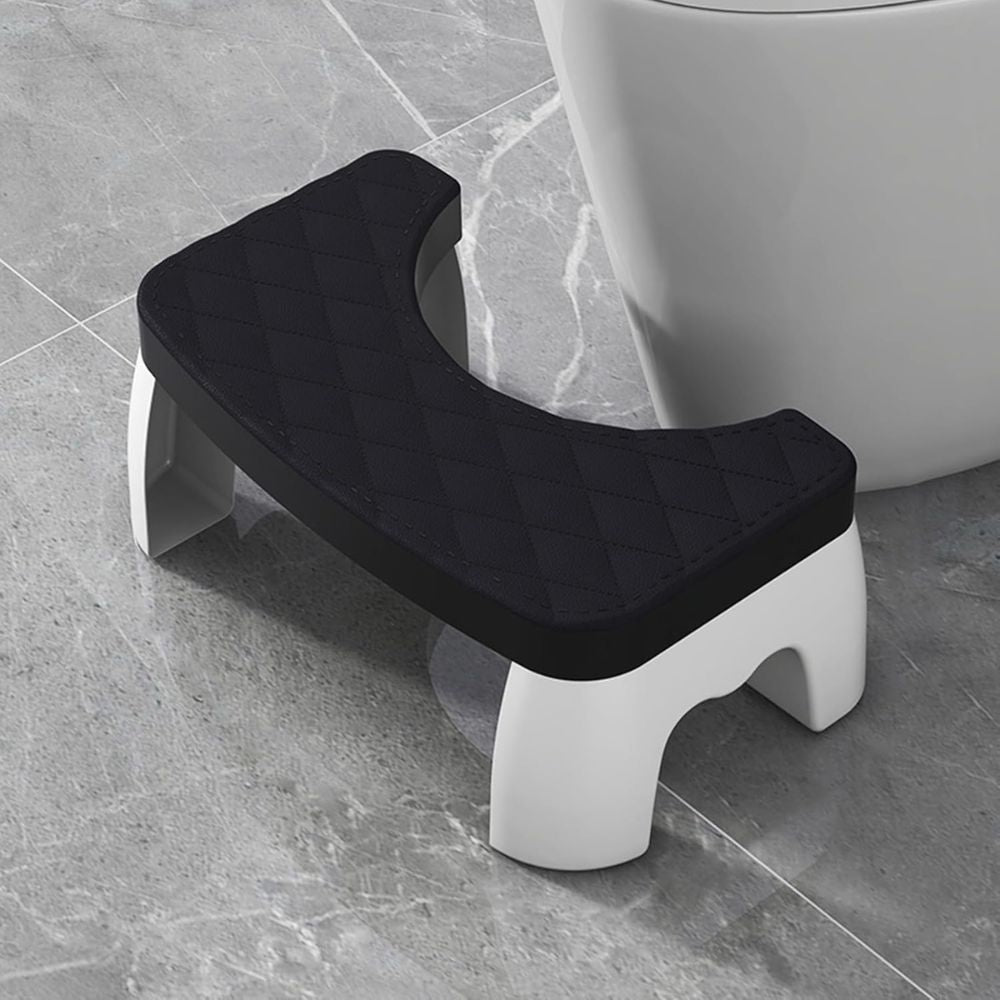 Ergonomic Toilet Squat Stool with Textured Grip Base and Curved Platform All Vera Mart