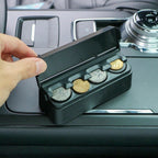 Coin Organizer Case with Snap Closure and Compartments for Vehicles All Vera Mart