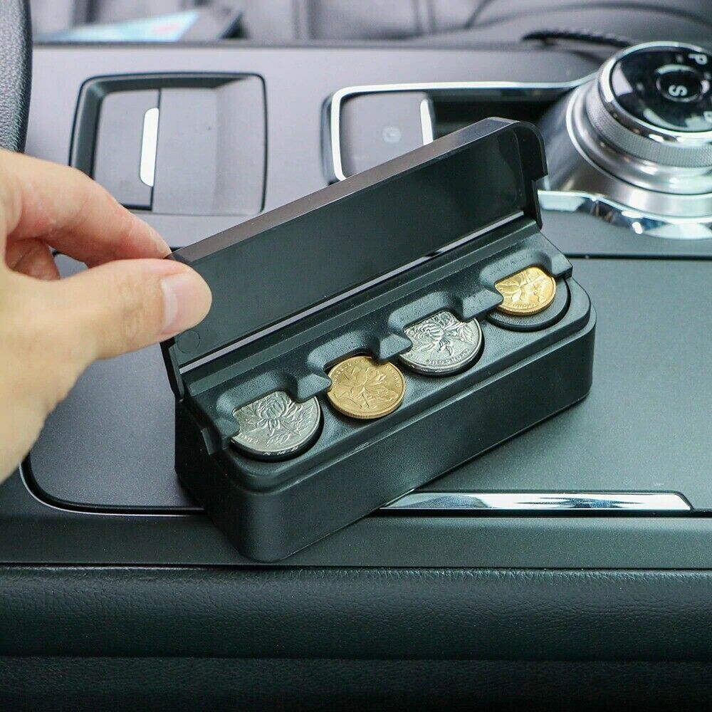 Coin Organizer Case with Snap Closure and Compartments for Vehicles All Vera Mart