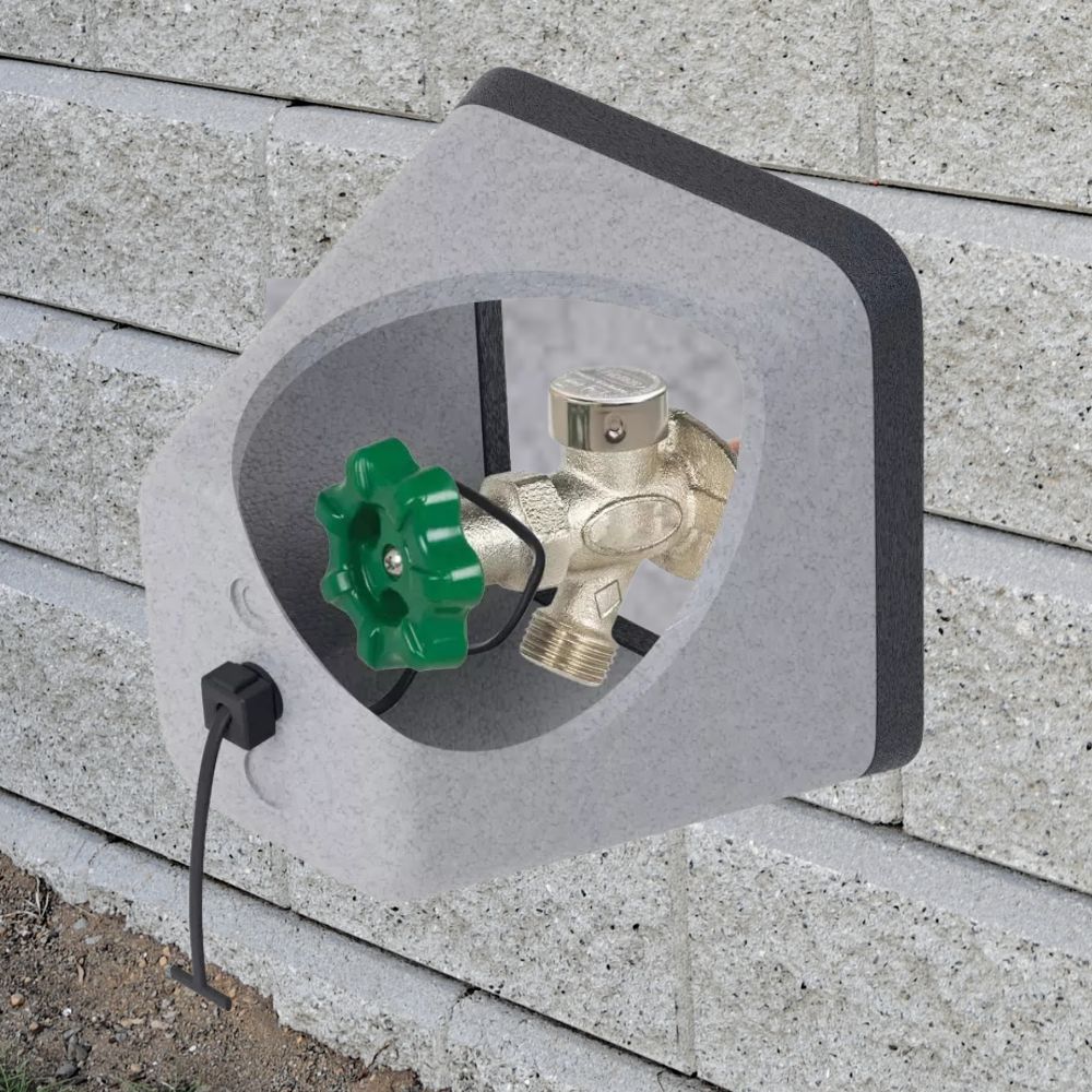 Faucet Freeze Protection Cover with Polystyrene Insulation and Adjustable Straps All Vera Mart