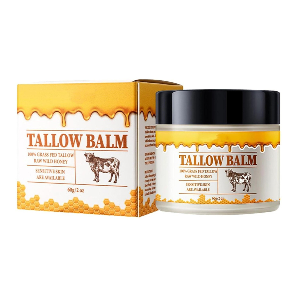 Tallow and Honey Balm with Vitamins A, D, E, K for Face and Body All Vera Mart