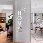Geometric Mirror Wall Sticker with Self-Adhesive Backing and Reflective Acrylic Surface All Vera Mart