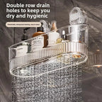 Shower Bottle Organizer with Suction Cup Wall Mount and 11-Pound Capacity All Vera Mart