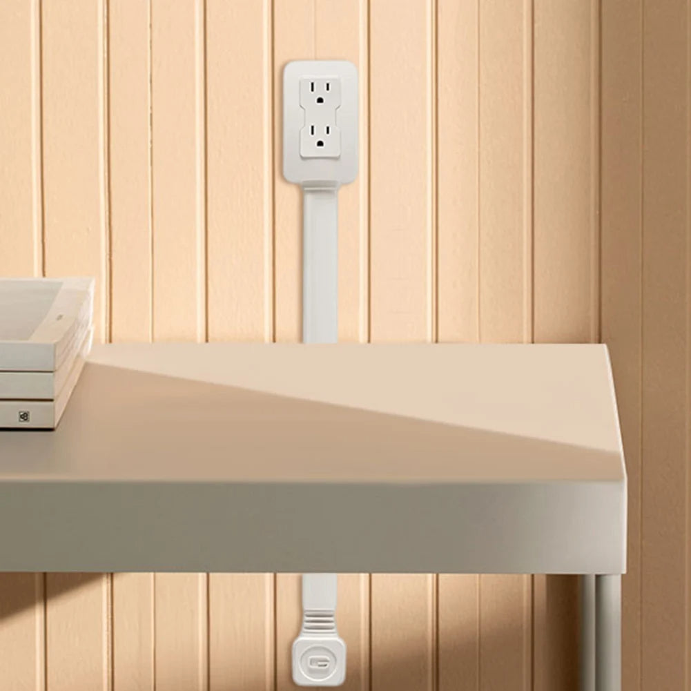 Retractable Power Extender with 2 AC Outlets and Dual USB Ports, Phone Stand All Vera Mart