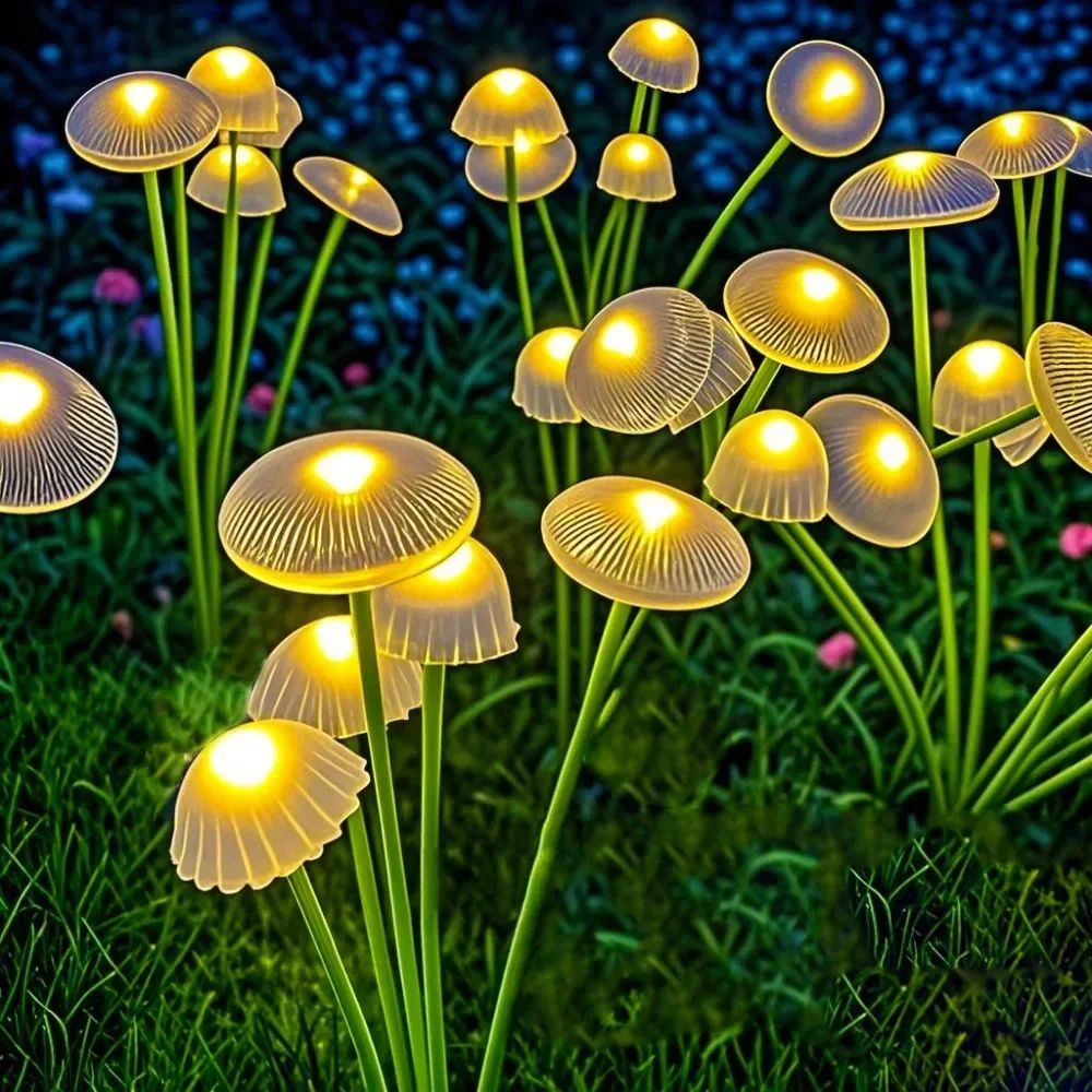 Solar Garden Light with Swaying Jellyfish Design and Dual Lighting Modes All Vera Mart