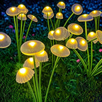Solar Garden Light with Swaying Jellyfish Design and Dual Lighting Modes All Vera Mart