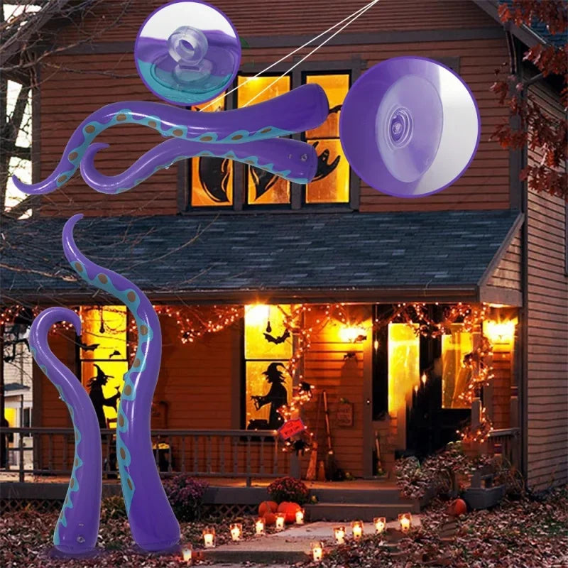 Inflatable Octopus Tentacles Set with Ground Anchors for Halloween Decorations All Vera Mart