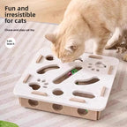 Cat Puzzle Box with Hidden Bells and Felt Cutouts All Vera Mart