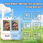 Video Walkie Talkies for Kids with 2.0 Inch Screen and Voice Changing Modes, 2 Pack All Vera Mart