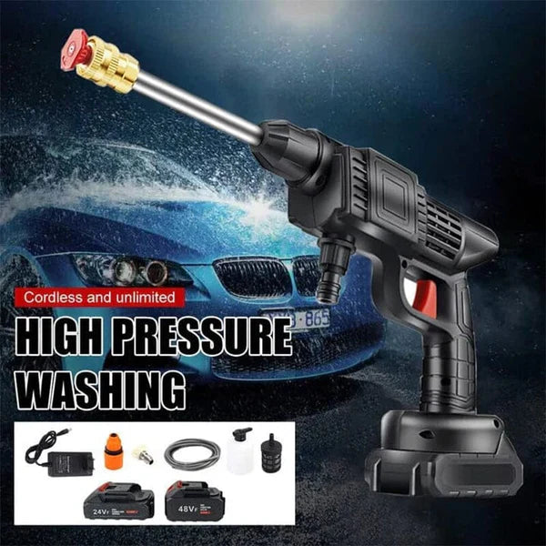 Rechargeable Water Spray Gun with 22 Bar Pressure and Dual Nozzles for Cars All Vera Mart