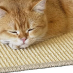 Natural Sisal Cat Scratcher Mat with Flexible Placement and Claw Health Support All Vera Mart