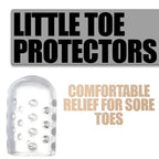 Silicone Toe Protectors with Friction Reducing Cushioning, Medical Grade and Latex Free All Vera Mart