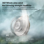 Portable Clip Fan with Bladeless Opening and 23-Hour Battery for Neck or Waist Wear All Vera Mart