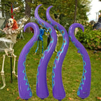 Inflatable Octopus Tentacles Set with Ground Anchors for Halloween Decorations All Vera Mart