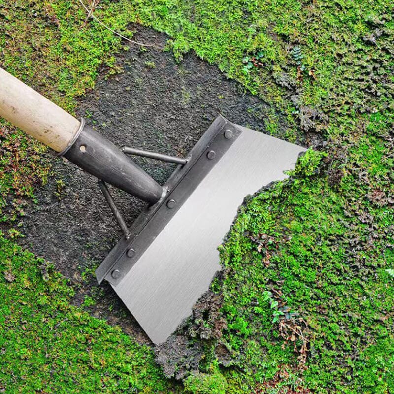 Adjustable Shovel with Scraper and Squeegee Head for Weeds, Moss, and Surfaces All Vera Mart