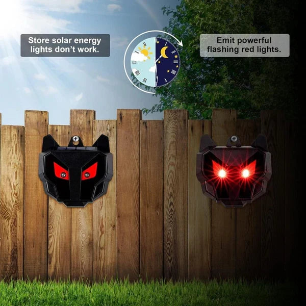 Ultrasonic Animal Repeller with Solar Power and Motion Detection, 30ft Range 2-Pack All Vera Mart