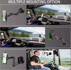 Truck Phone Holder Mount Heavy Duty Truck Dashboard Windshield Long Anti-Shake Smartphone Stand allveramart