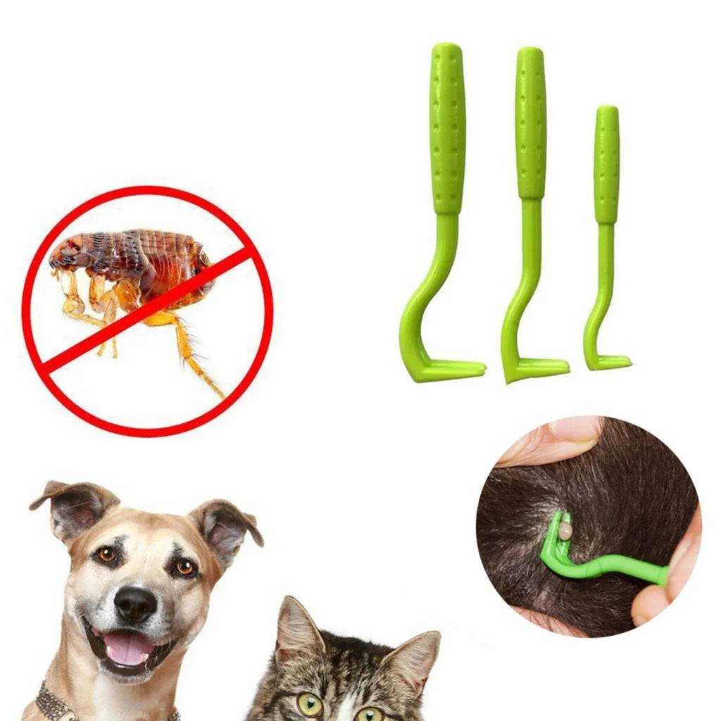 Plastic Tick Removal Tool Set with Three Clip Sizes for Pets and People All Vera Mart