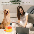 Dog Puzzle Feeder with Duck Shape and Slow Feed Openings All Vera Mart