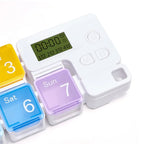 Weekly Pill Organizer with Four Daily Alarms and Memory Function All Vera Mart