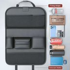 Back Seat Organizer with Foldable Tray and Tablet Holder, Multiple Storage Pockets All Vera Mart