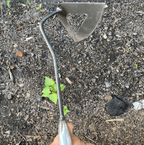 Steel Garden Hoe with Non-Slip Handle and Sharp Cutting Blade All Vera Mart