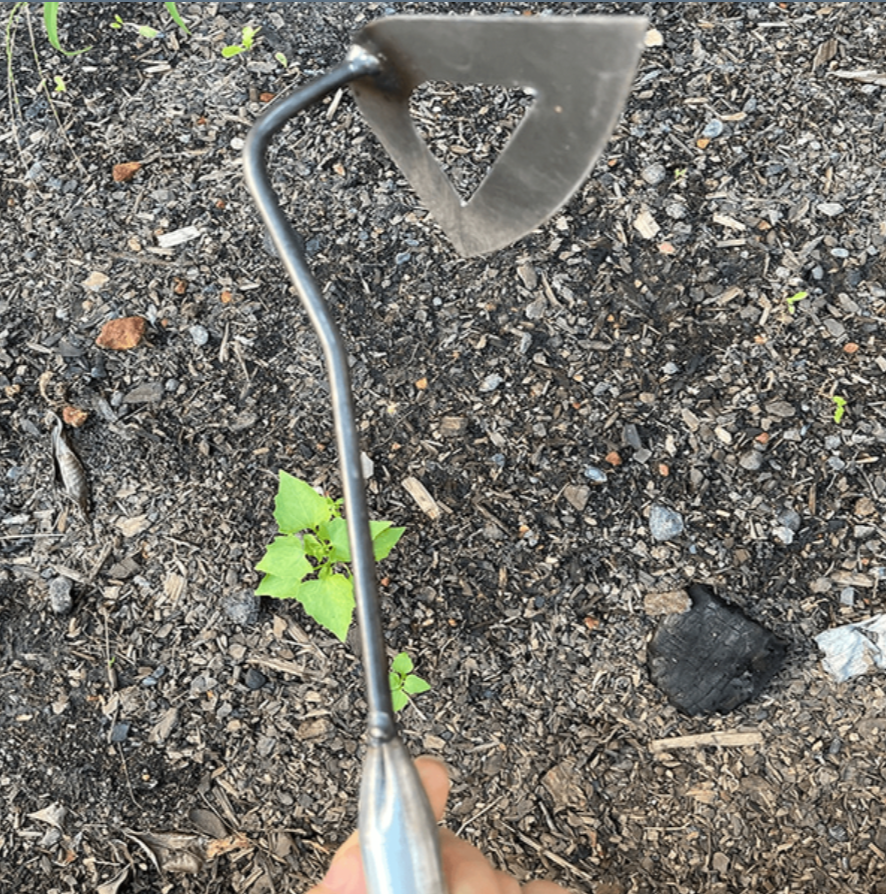 Steel Garden Hoe with Non-Slip Handle and Sharp Cutting Blade All Vera Mart