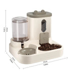 Automatic Pet Feeder with Gravity Refill System and Siphon Water Control All Vera Mart
