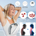 Rechargeable Neck Massager with Four Pulse Contacts and Six Massage Modes All Vera Mart