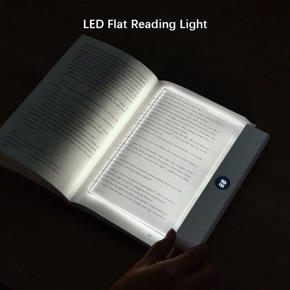 Rechargeable Flat Panel Reading Light with 3 Color Modes and Adjustable Brightness All Vera Mart
