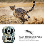 Motion Sensing Trail Camera with 16MP Infrared Night Vision and 0.2s Trigger All Vera Mart