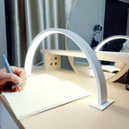 Arc LED Desk Lamp with Adjustable Brightness and Color Temperature, Flicker-Free All Vera Mart